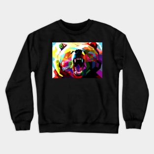 Bear Pop Art Wpap Crewneck Sweatshirt